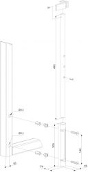 Verrou de sol monté en applique VSA