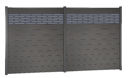 Azur - Lame aluminium - Décor pour clôture composite