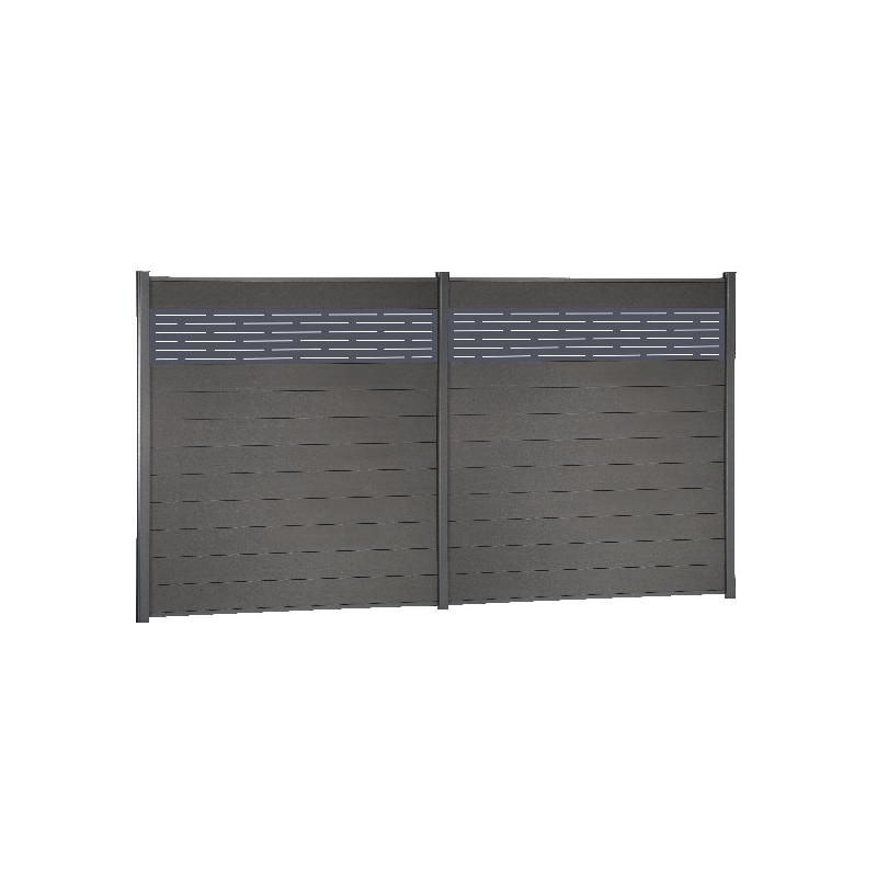 Azur - Lame aluminium - Décor pour clôture composite