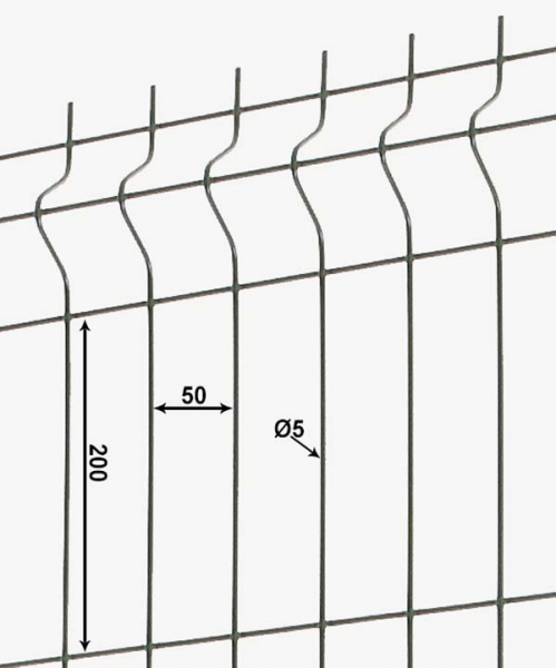 Panneaux rigides fil 5/5 mm - Maison de la clôture