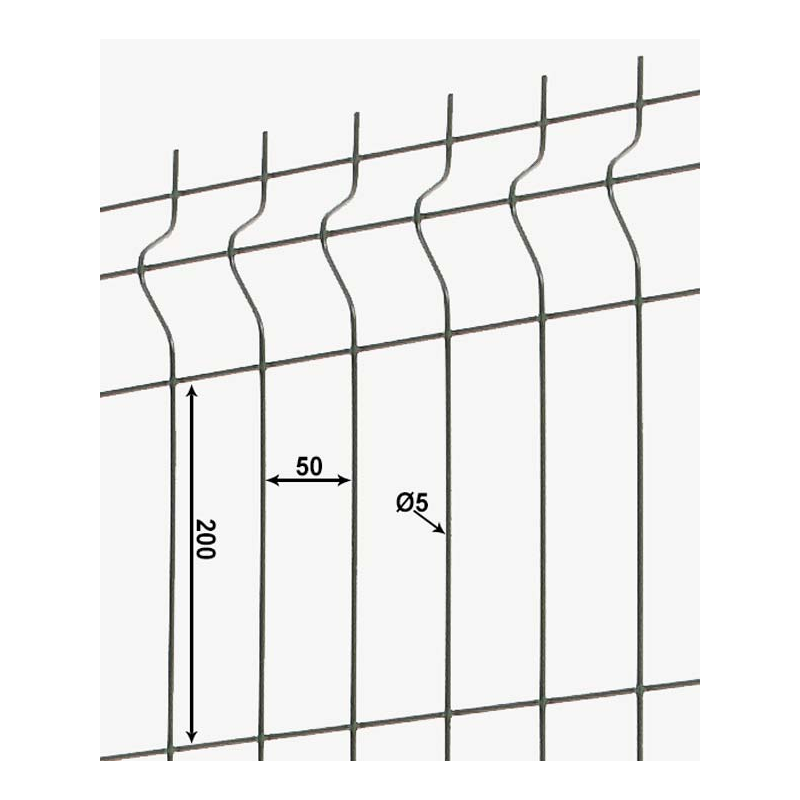 Clôture rigide gris anthracite