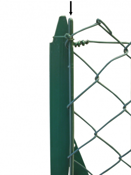 Accessoire Grillage en Rouleau barre de tension verte - Côté Clôture