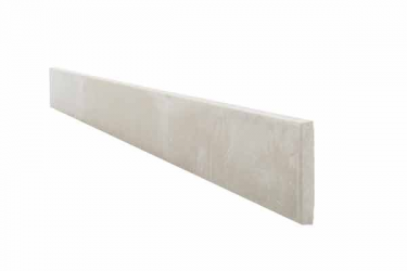 Plaque de soubassement béton droite - Longueur 2m50 Côté Clôture 25cm