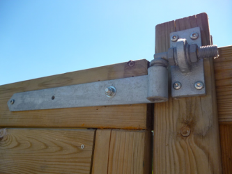 Portillon bois Extra - Penture et Gonds