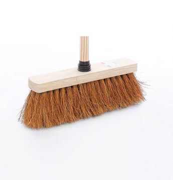 Balai En Fibres De Noix De Coco - 29 Cm Avec Manche En Bois à Visser | Entretien Facile & Naturel