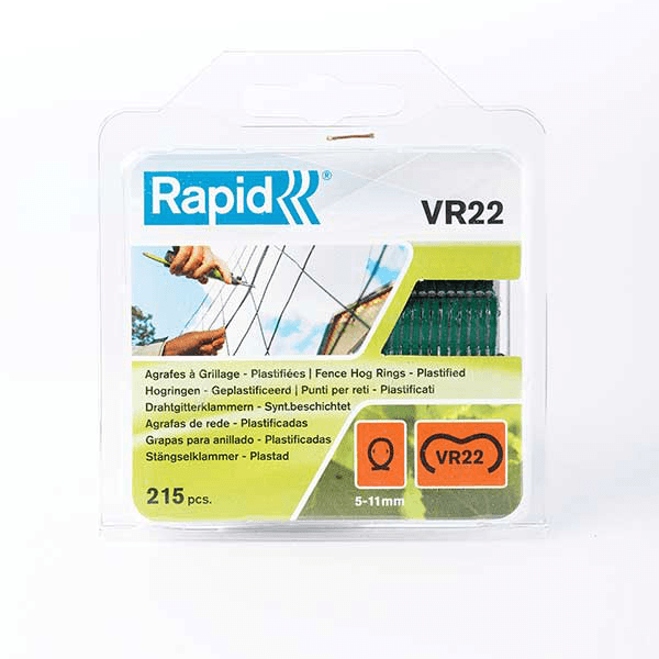 Agrafes pour grillage (x215) compatible avec pince Rapid FP 222 - Côté Clôture