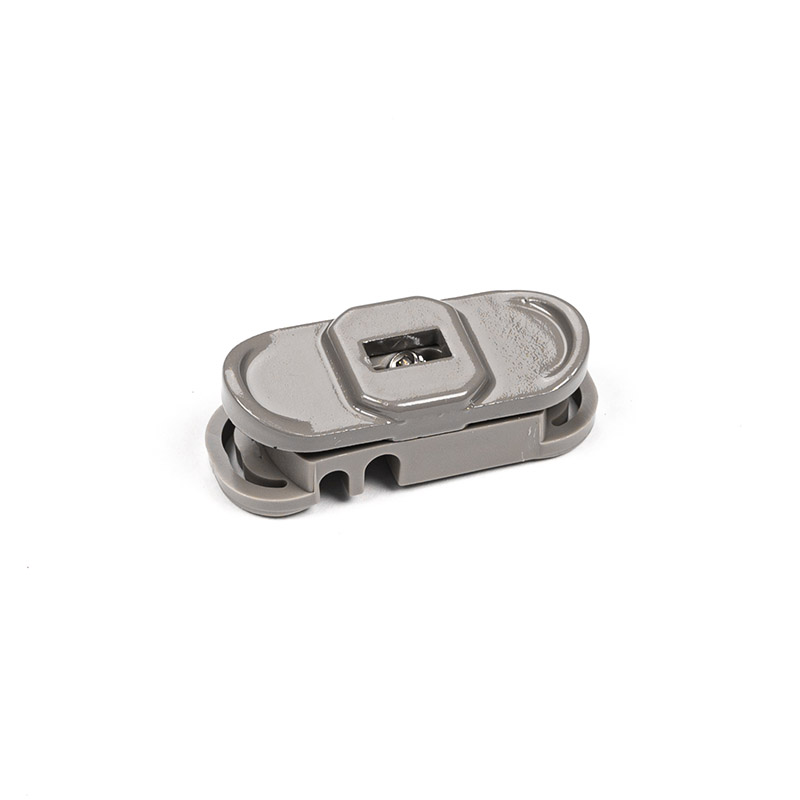 Clip + contre-clip de fixation poteau renforcé Wiclip - Gris quartz 7039