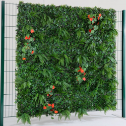 mur végétal tropical sur panneau rigide