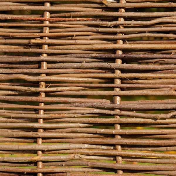 Panneau Clôture Noisetier Tressé 180x120cm - Palissade Naturelle Jardin - Protection Visuelle