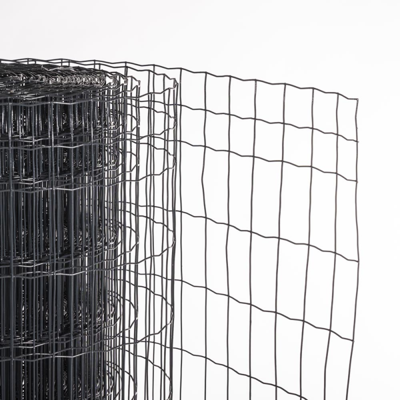 grillage soudé maille 100 x 50 mm gris