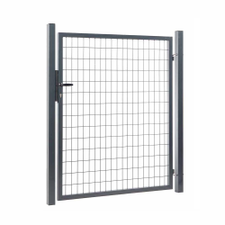 Portillon grillagé Square Gris anthracite passage 1m20