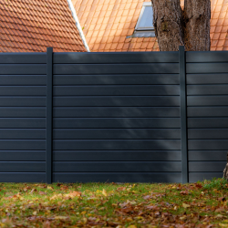 large clôture gris anthracite