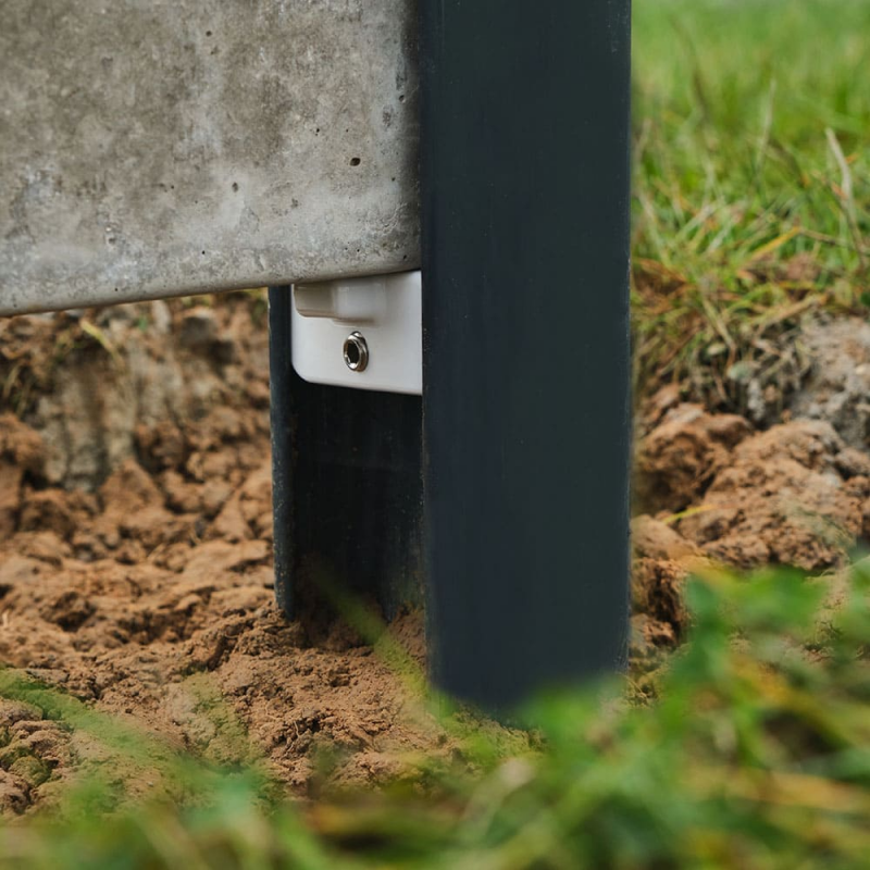 cale plaque soubassement beton cloture