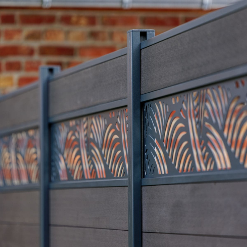 cloture composite lame deco