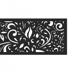 lame decorative cloture fleurs