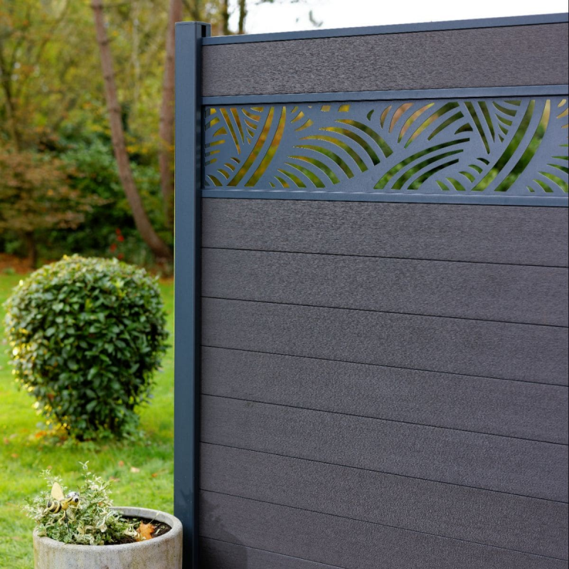 clôture lames composite