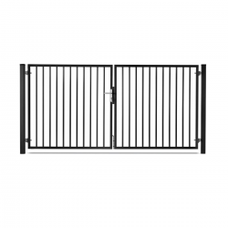 portail barreaude noir