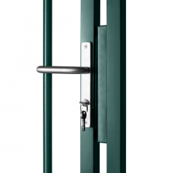 portail a barreaux vert