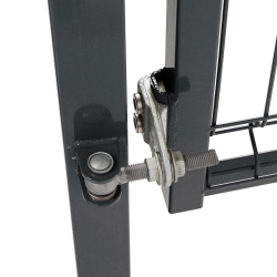 portillon grillage rigide gris