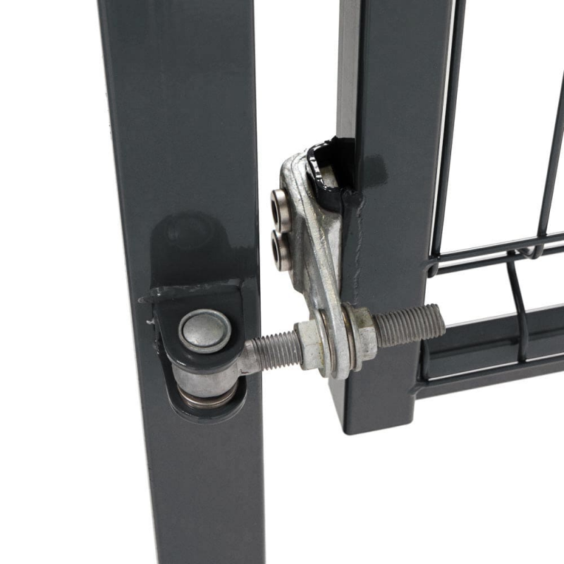 portillon grillage rigide gris