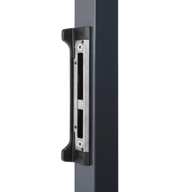 portillon panneau rigide gris