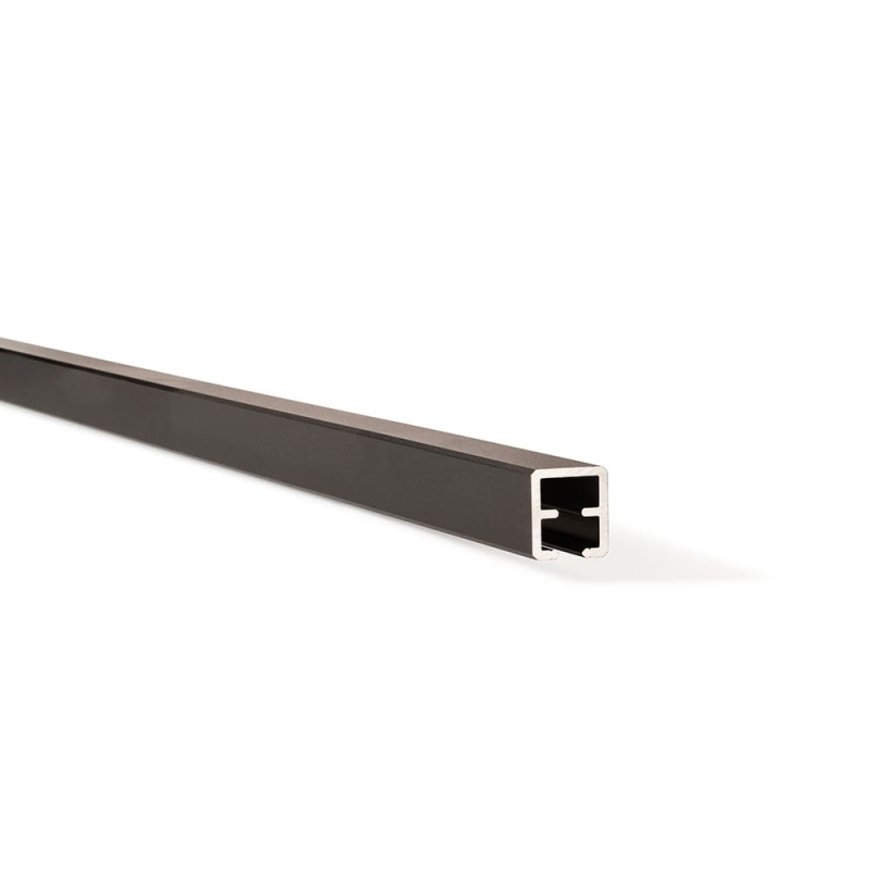 lisse haute cloture composite noir