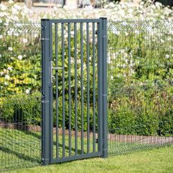 Portillon à barreaux gris anthracite