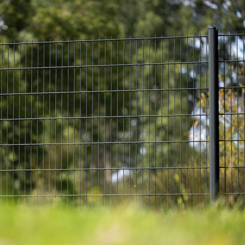 grillage double fil gris cloture panneau