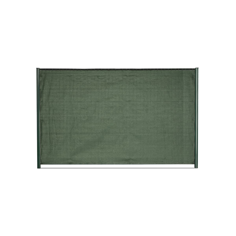 brise vue toile rouleau vert cloture rigide