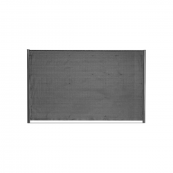 brise vue toile rouleau gris cloture rigide