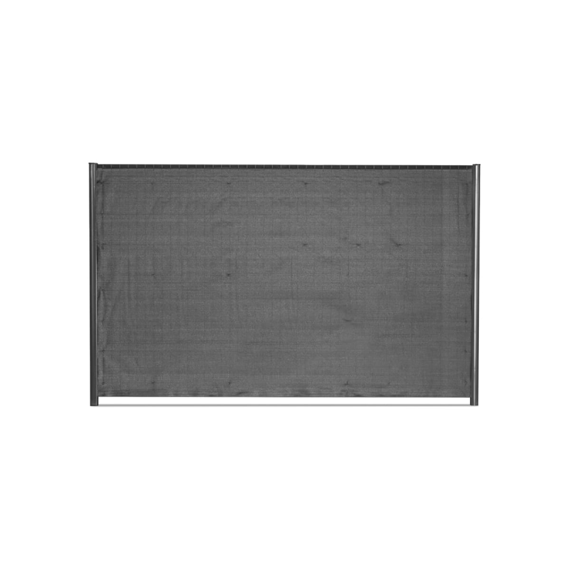 brise vue toile rouleau gris cloture rigide