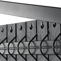 Kit d'occultation lattes composite gris betafence