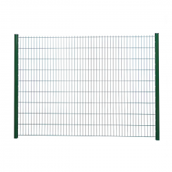 cloture panneau double fil vert