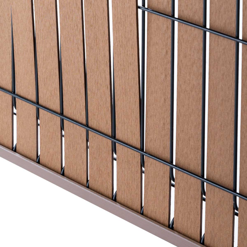 lisse aluminium kit lattes à tresser brun