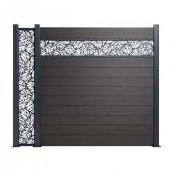 clôture décorative tropik anthracite