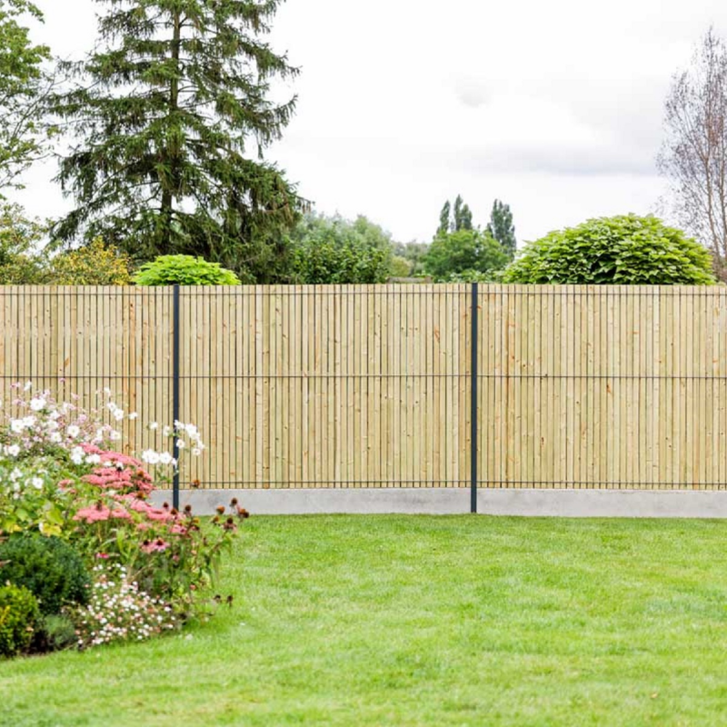 palissade bois cloture rigide