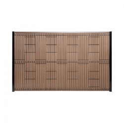 lattes brun universal sur panneau grillage rigide