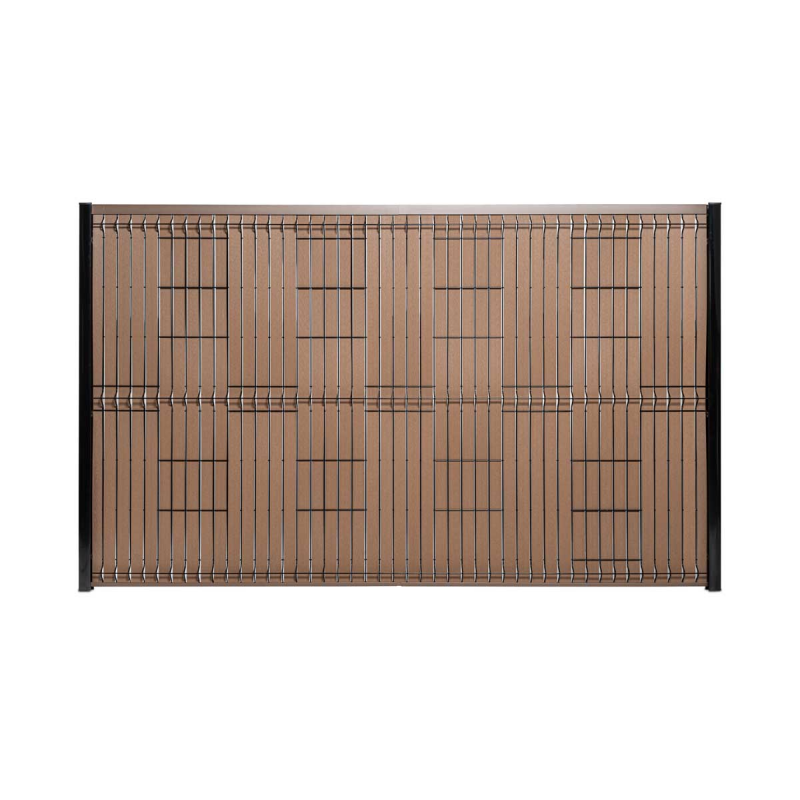 lattes brun universal sur panneau grillage rigide