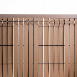 kit universal brun, lamelles en composite sur grillage rigide