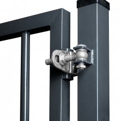 porte avec barreaux acier