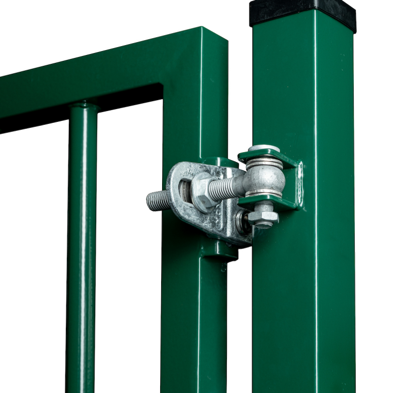 portillon vert a barreaux