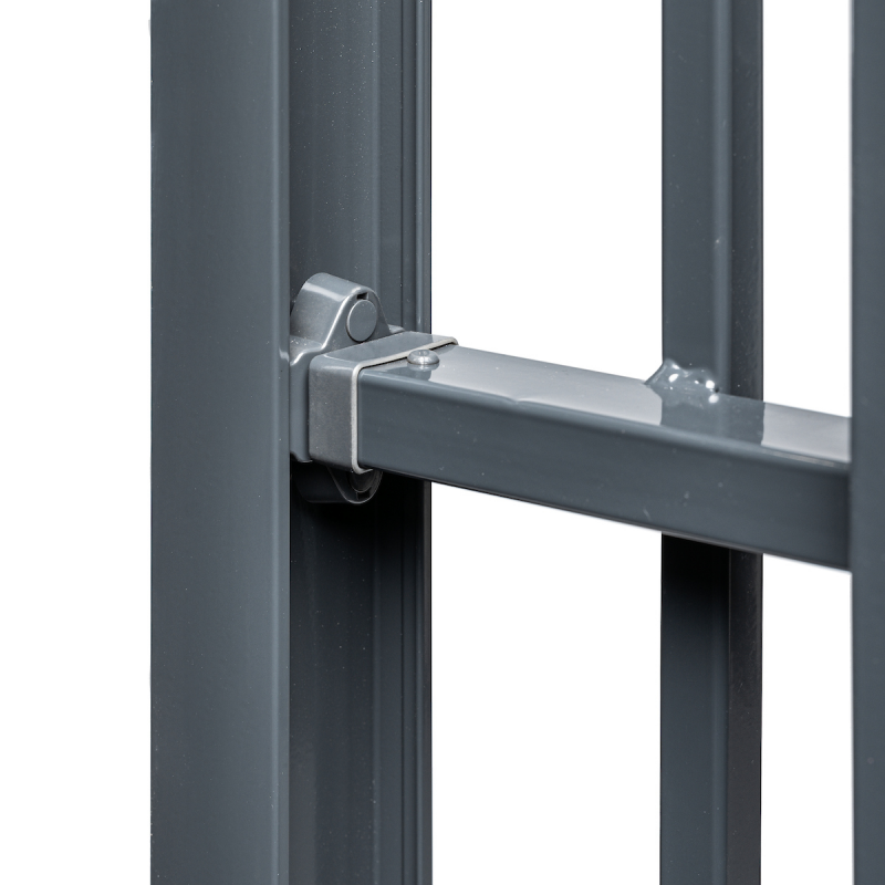 fixation barreaudee gris anthracite