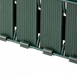 lamelles cloture pvc vert