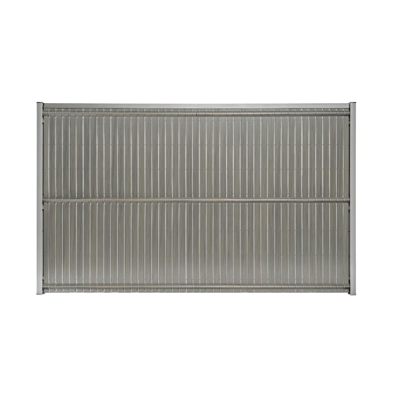 kit occultant cloture lattes pvc gris quartz