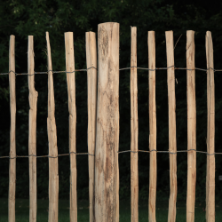 cloture bois rouleau echalas