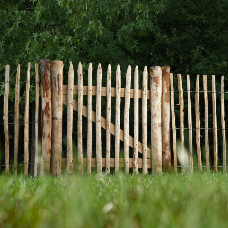 portillon bois chataigner porte