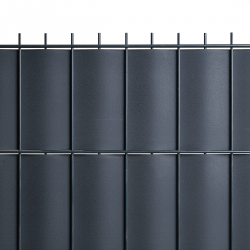 occultation panneau double fil gris