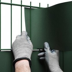 rouleau occultant pvc panneau double fil vert