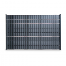 occultant pvc panneau double fil gris