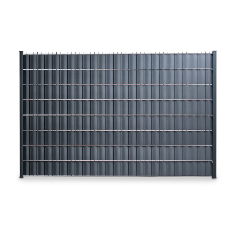 occultant pvc panneau double fil gris